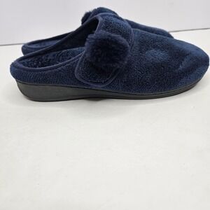 Vionic Emily Slippers Blue Size 7 Podiatrist Designed Heel To Toe 10.5"